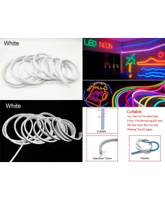 Neon autó dekoráció 5m 12V fehér ENGROSS