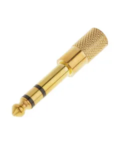Adapter jack 3,5 mm-es anya-csatlakozó 6,3 mm-es arany sztereó ENGROSS