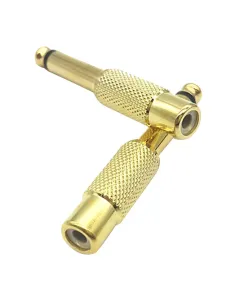 Adapter RCA csatlakozóaljzat 6,3 mm-es arany mono ENGROSS csatlakozóhoz