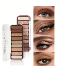 Handaiyan Desert Rose Eyeshadow Palette H2052 – Paletă 9 Farduri Mate și Sidefate, Nuanțe Calde Engros