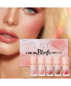 Handaiyan Liquid Blush Mousse Set H3022-5 – Set 5 Blush-uri Lichide cu Textură Catifelată Engros