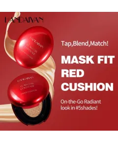 Handaiyan Mask Fit Red Cushion H3034 – Fond de Ten Tip Cushion, Acoperire Uniformă, Culori Mixte Engros