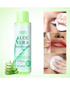 Ushas Aloe Vera Soothing Gentle UC118-3 – Apă Micelară Calmanta și Hidratantă, 99% Naturale, Set 12 Bucăți1 Engros